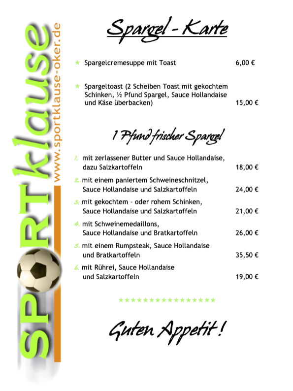 Spargelkarte 2026